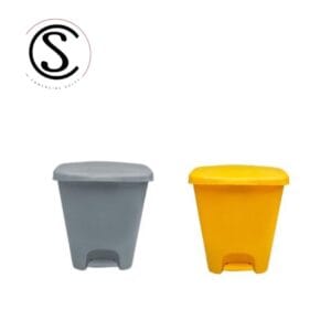 Basurero Plástico de 26 litros Amarillos y Gris