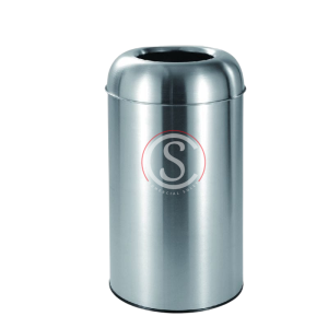 Basurero Acero Inoxidable 50 Litros Forma Bala