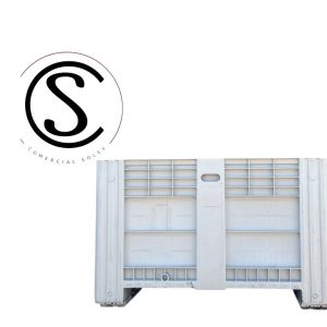 Bins Plastico usado sin Repacion Industrial Cerrado 805 litros Gris