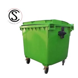 Contenedor de basura plástico 1100 litros color Verde