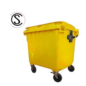 Contenedor de basura plástico 1100 litros Amarillo