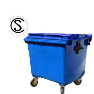 Contenedor de basura plástico 1100 litros color Azul