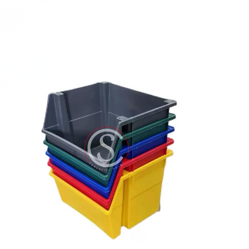 CONTENEDOR DE RECICLAJE MULTIUSO WENCO COLOR 45 LTS - Imagen 3