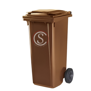 Contenedor de basura plástico Color Cafe 120 litros origen Alemán