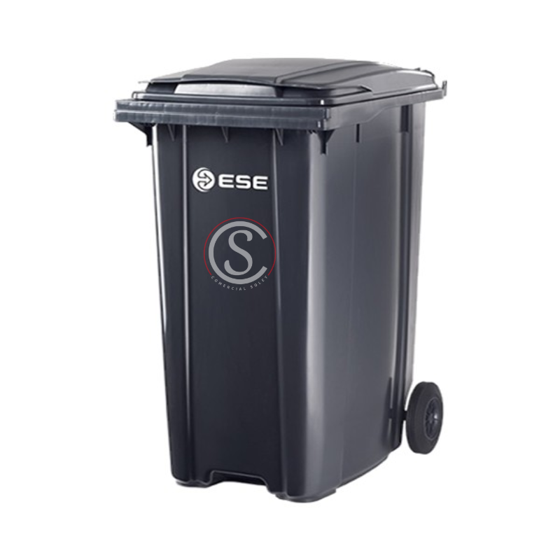 Contenedor de basura plastico Color Gris Oscuro 240 litros origen Aleman