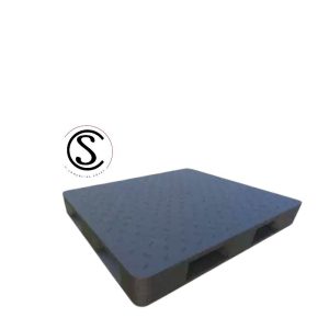 PALLET LISO 6 RIELES RACK 100% RECICLADO NEGRO