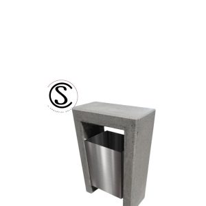 BASURERO DE ACERO HORMIGON