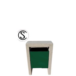 BASURERO URBANO HORMIGON VERDE