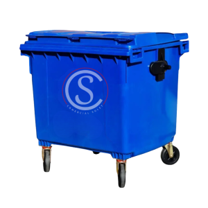 Contenedor de basura plástico 1100 litros color Azul