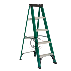 ESCALERA TIJERA FIBRA VIDRIO 5 PELDAÑOS