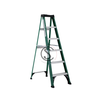 ESCALERA TIJERA FIBRA VIDRIO 6 PELDAÑOS