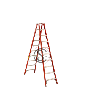 ESCALERA TIJERA FIBRA VIDRIO DOBLE ACCESO 10 PELDAÑOS