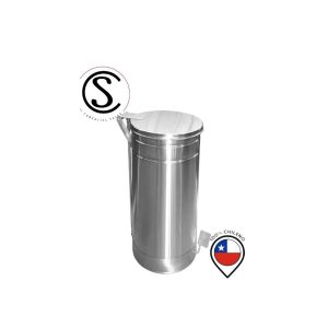 Basurero de Acero Inoxidable 120 litros