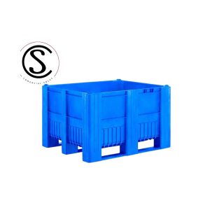 Bins Plastico Industrial Cerrado 610 litros Color Azul