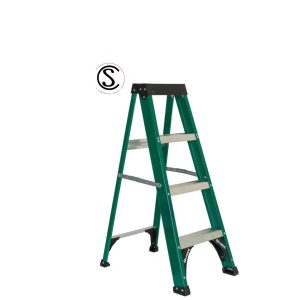 Escalera Tijera Fibra Vidrio 4 Peldaños