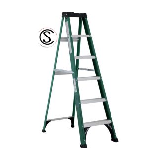 Escalera Tijera Fibra Vidrio 6 Peldaños