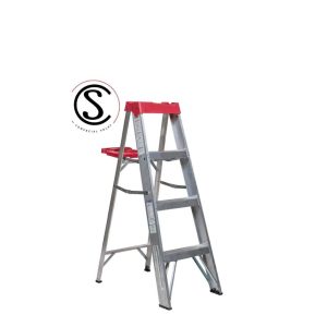 Escalera Tijera Aluminio 4 Peldaños