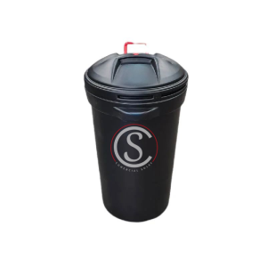 BASURERO PLASTICO C/RUEDAS 125 LTS L2 NEGRO