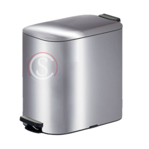 BASURERO ACERO INOXIDABLE DE 6 LITROS IMPORTADO TAPA FRONTAL