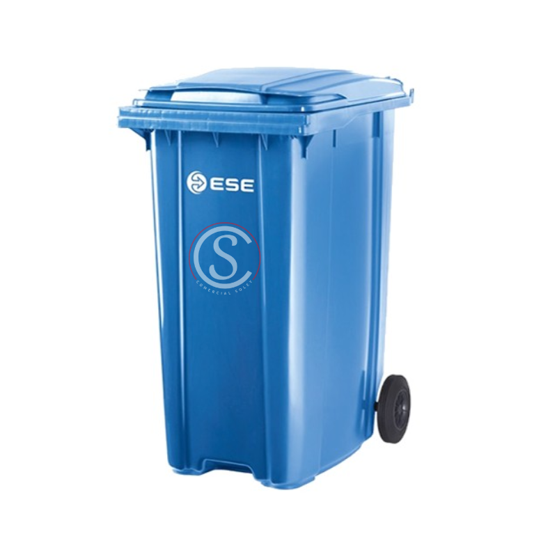 Contenedor de basura plastico Color Azul 240 litros origen Aleman