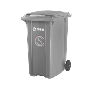 Contenedor de basura plastico Color Gris Claro 240 litros origen Aleman