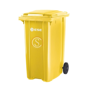 Contenedor de basura plastico Color Amarillo 240 litros origen Aleman