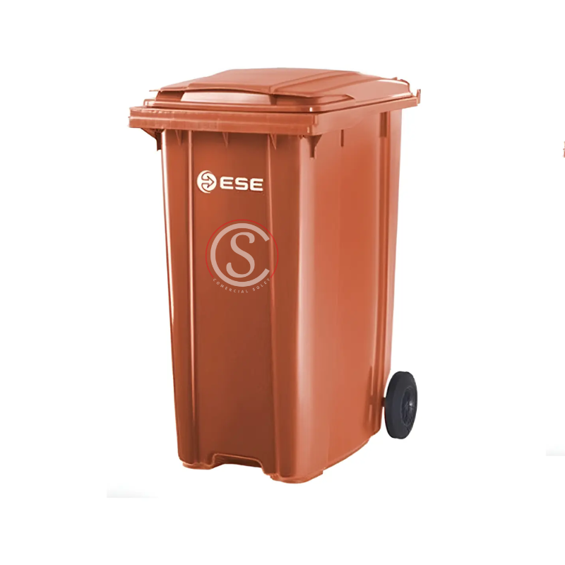 Contenedor de basura plastico Color Cafe 240 litros origen Aleman